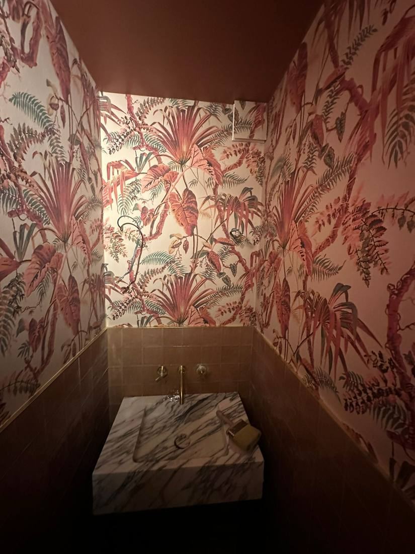 Botanical Cloakroom — Rose Gold & Marble