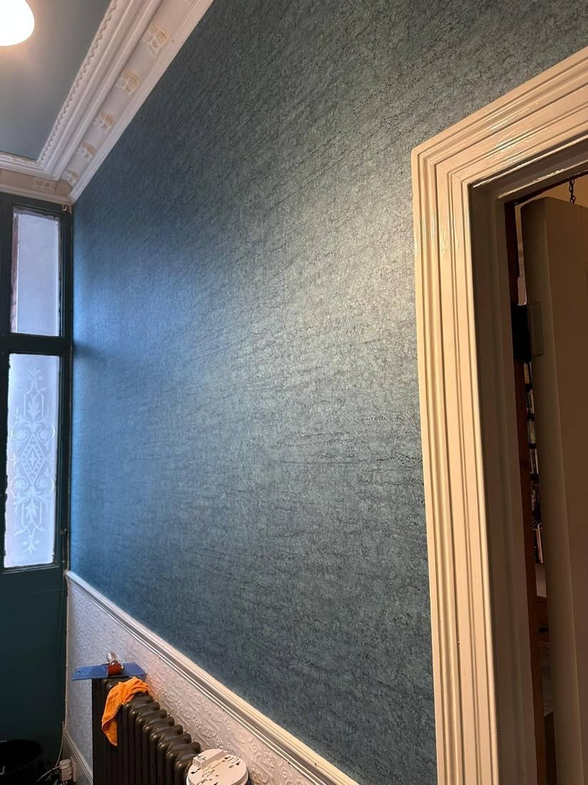 Teal Wallpaper — Close Detail